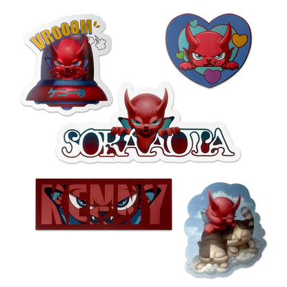 Kenny Sticker -set of 5